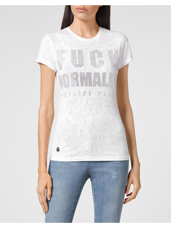 PHILIPP PLEIN PHILIPP PLEIN T-shirt 6829 Bianco Regular Fit
