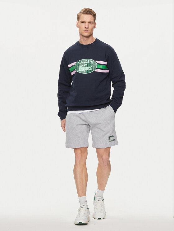 Lacoste Lacoste Džemperis SH1420 Tamsiai mėlyna Regular Fit