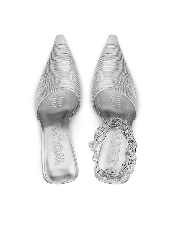 Naked Wolfe Naked Wolfe Natikači Chromed 00078 Srebrna