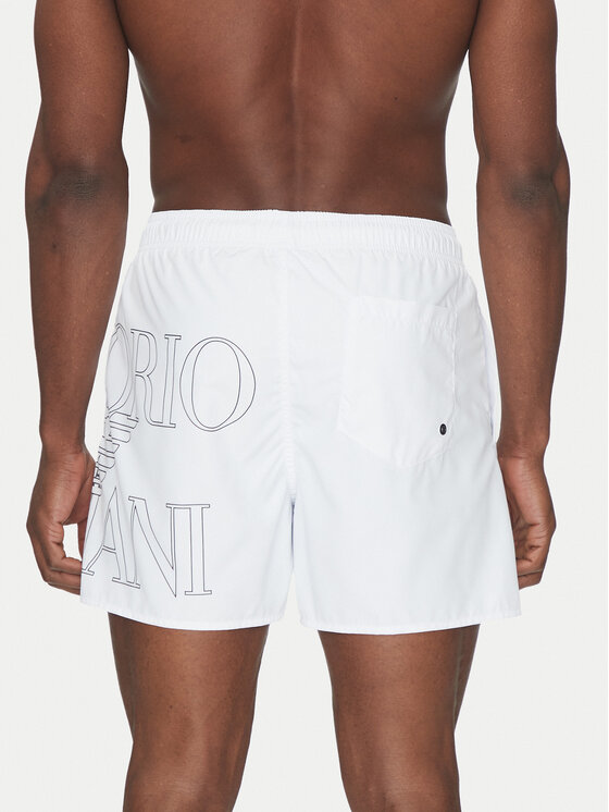 Emporio Armani Underwear Emporio Armani Underwear Szorty kąpielowe EM000583 AF12326 U0002 Biały Regular Fit