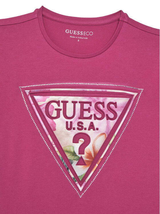 Guess Guess T-Shirt J6GI13 K6YW4 Różowy Relaxed Fit