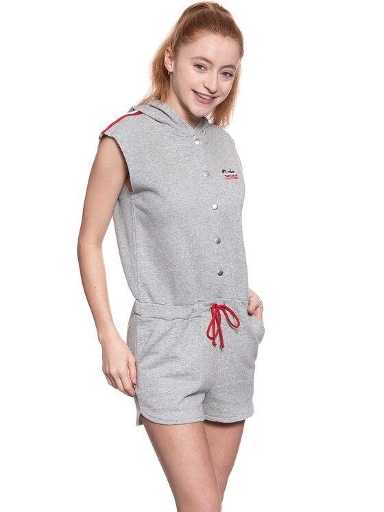Wrangler Wrangler Jumpsuit SPORTY PLAYSUIT Grigio Regular Fit