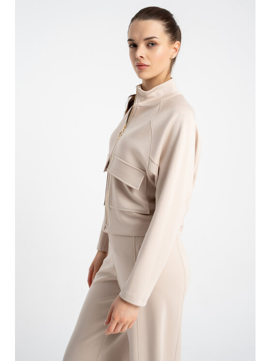 CLICK CLICK Μπουφάν μεταβατικό 71-0092 Μπεζ Regular Fit