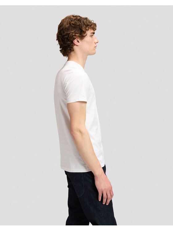 Lee Lee T-Shirt MEDIUMTEE Biały Regular Fit