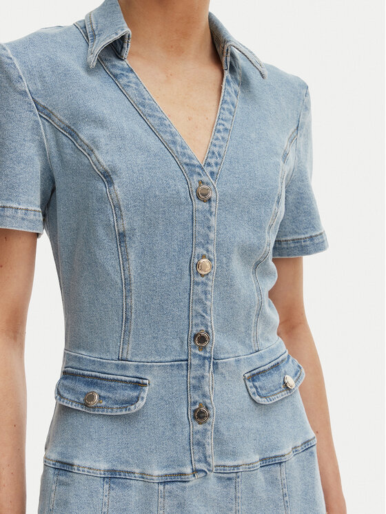 Morgan Morgan Jeanskleid 251-RTALA Himmelblau Slim Fit