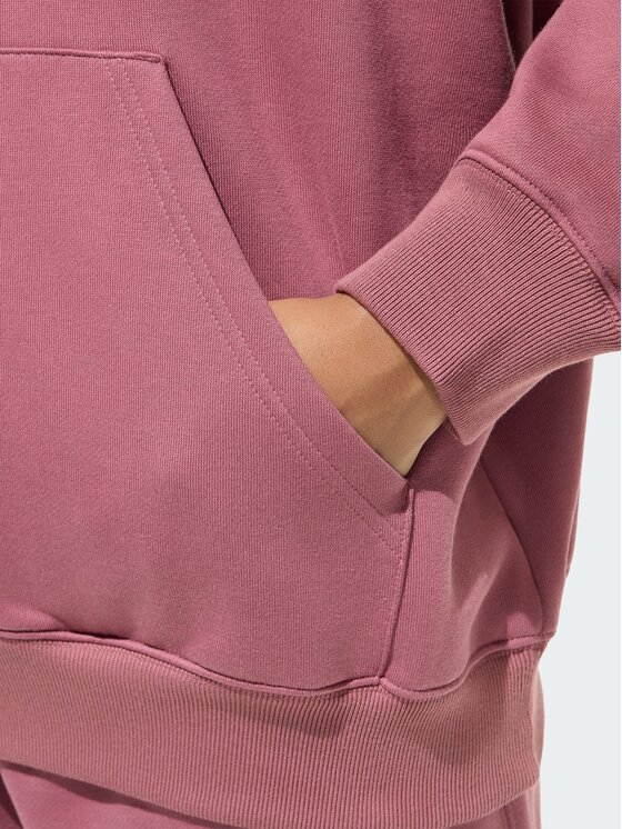 adidas adidas Суитшърт Essentials Oversized Fleece Hoodie KT2272 Розов Regular Fit
