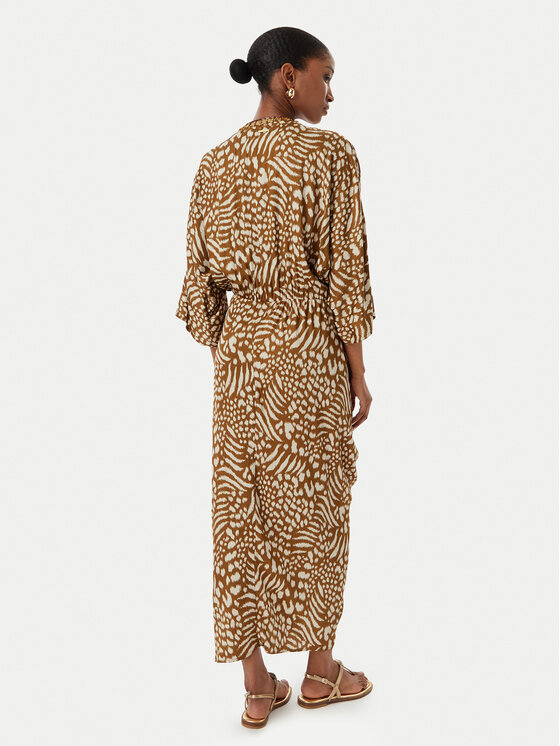 LOLA CASADEMUNT LOLA CASADEMUNT Φόρεμα καλοκαιρινό LS2616031 Καφέ Relaxed Fit