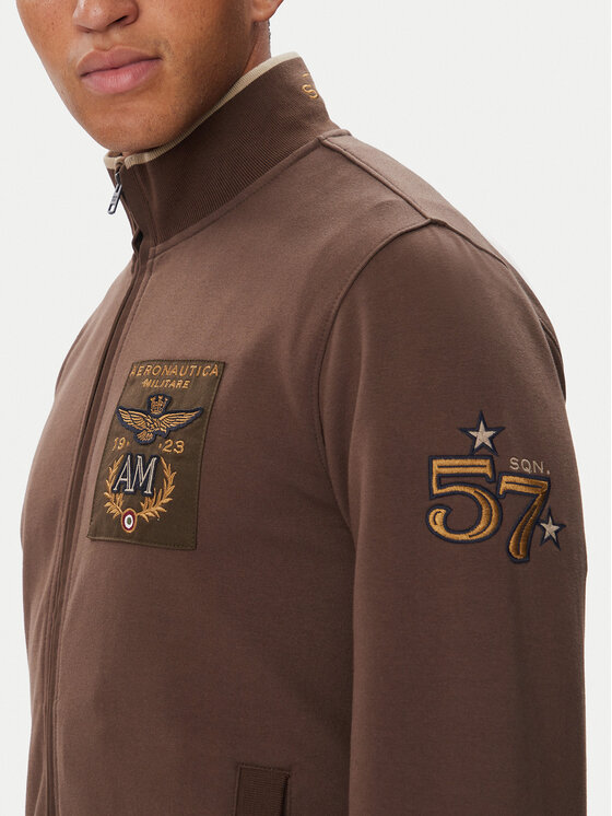 Aeronautica Militare Aeronautica Militare Mikina 262FE2136UF00662 Hnědá Regular Fit