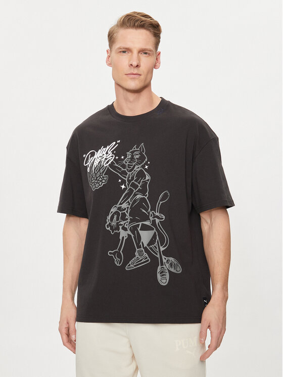 Puma Puma T-Shirt Dylan s Gift Shop 625282 Schwarz Regular Fit