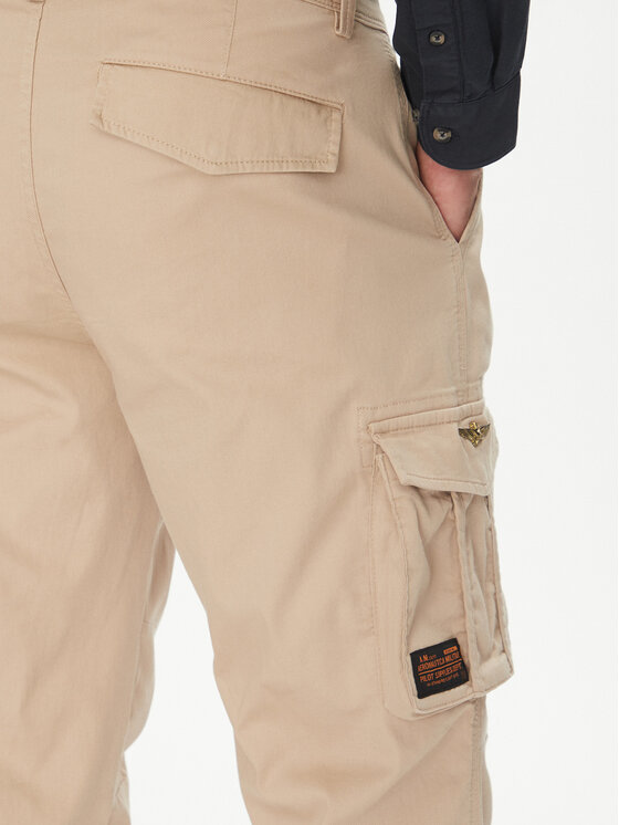 Aeronautica Militare Aeronautica Militare Παντελόνι υφασμάτινο 251PA1658CT3511 Μπεζ Regular Fit