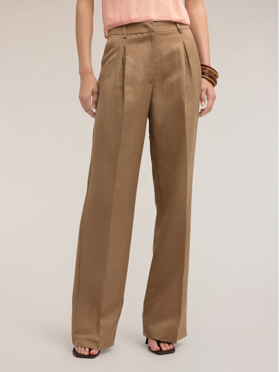 Motivi Motivi Pantaloni di tessuto P192Q203969N012 Écru Over Fit