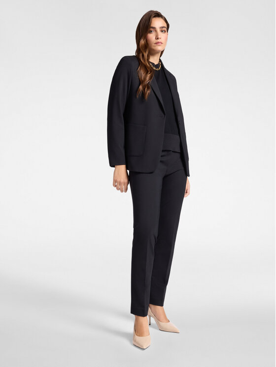 Elena Mirò Elena Mirò Giacca di transizione R053P000089N033 Nero Slim Fit