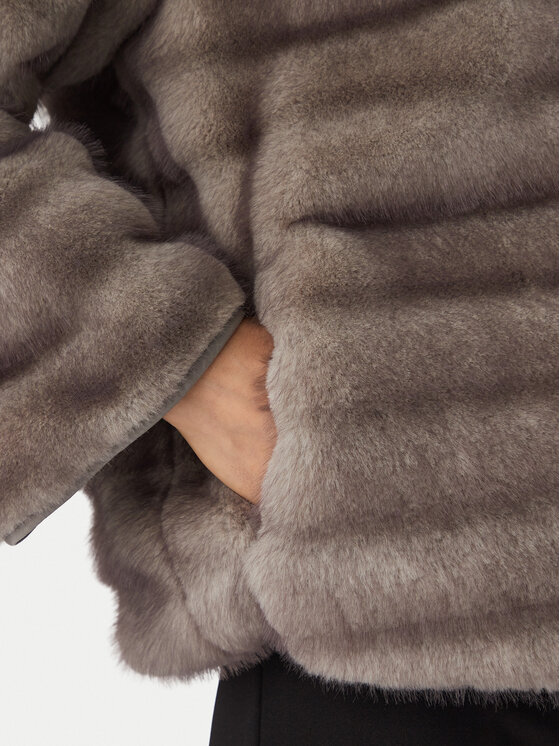 Marella Marella Futro Emme by Marella Agio 2625456031 Szary Regular Fit