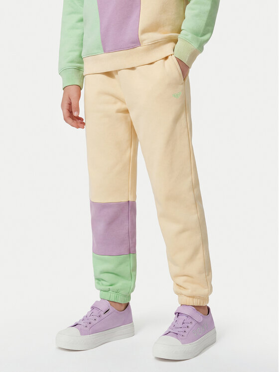 Roxy Roxy Pantaloni trening Remember The Name ERGFB03340 Bej Regular Fit