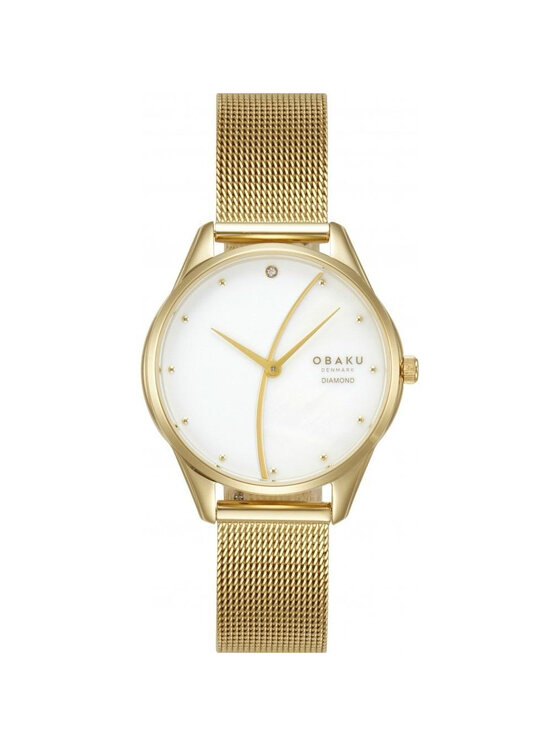 Obaku Obaku Zegarek V297LXGXMG-DWW Złoty
