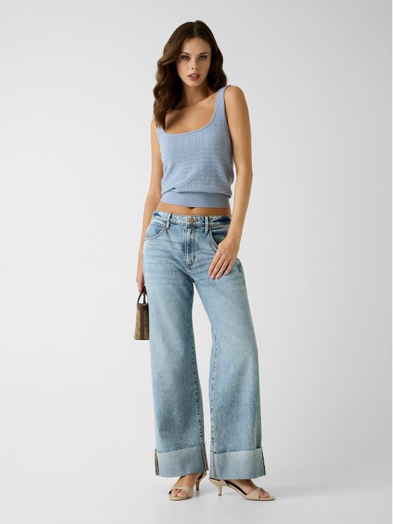 Guess Guess Top 183082 Modrá Classic Fit
