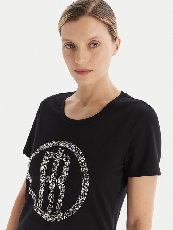 Fracomina Fracomina T-Shirt FP25WT3004J40108 Μαύρο Regular Fit