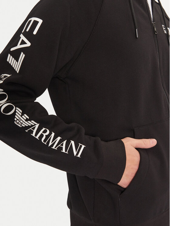 EA7 Emporio Armani EA7 Emporio Armani Mikina 8NPM22 PJ07Z 1200 Černá Regular Fit