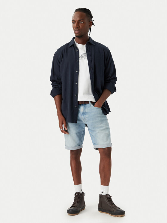 G-Star Raw G-Star Raw Jeans kratke hlače D10481-8968 Svetlo modra Slim Fit
