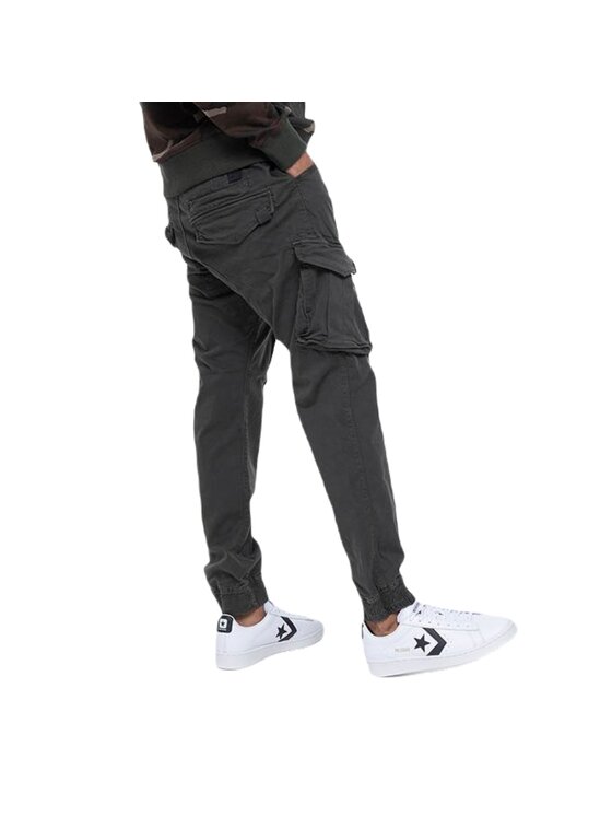 Alpha Industries Alpha Industries Bavlnené nohavice AI.116203-136-29 Sivá Carrot Fit