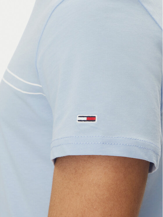 Tommy Jeans Tommy Jeans Majica Entry Graphic DM0DM20779 Modra Slim Fit
