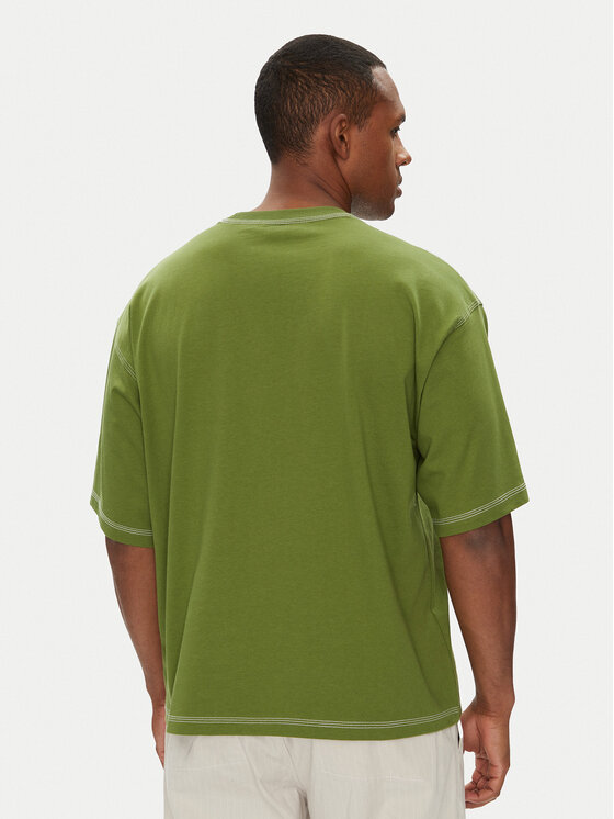adidas adidas Marškinėliai Trefoil Essentials JX5245 Žalia Regular Fit