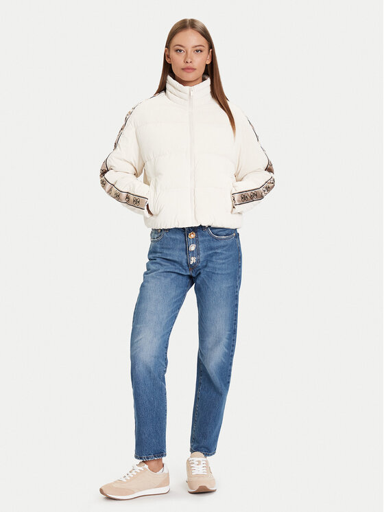 Guess Guess Ziemas jaka V5BL11 WGYC2 Écru Regular Fit