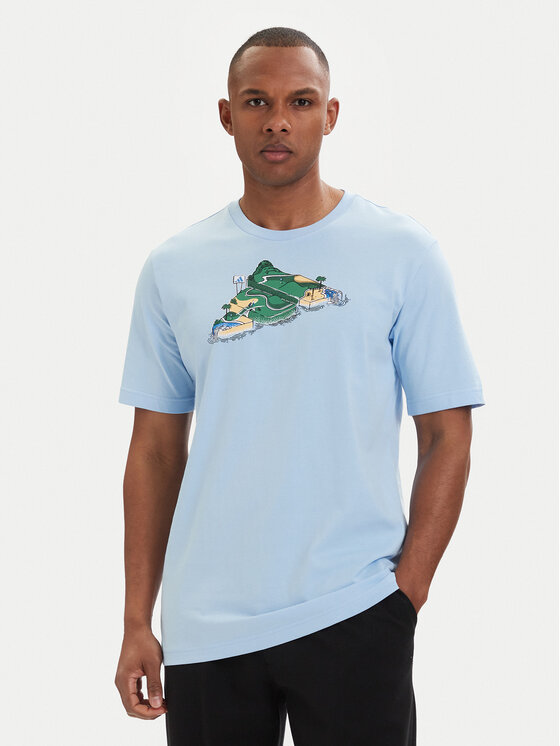 adidas Tricou Novelty Mini Graphic JZ5038 Albastru celest Regular Fit
