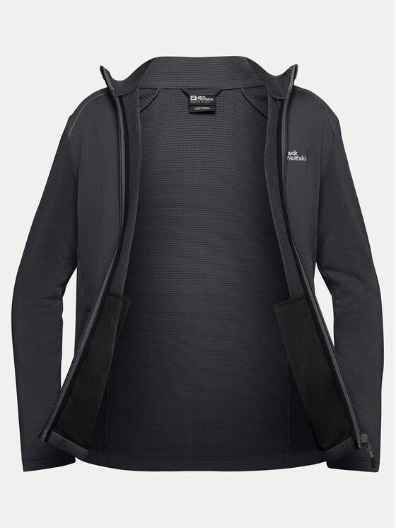 Jack Wolfskin Jack Wolfskin Polár kabát Kolbenberg Fz A63964 Fekete Regular Fit