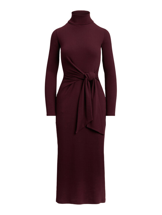 LAUREN RALPH LAUREN LAUREN RALPH LAUREN Sukienka dzianinowa 200980028006 Bordowy Slim Fit