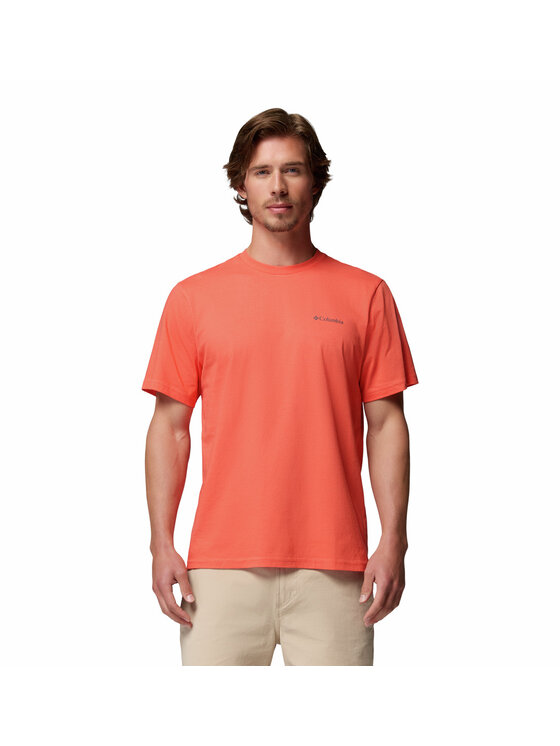 Columbia Columbia T-Shirt 215499 Pomarańczowy Regular Fit