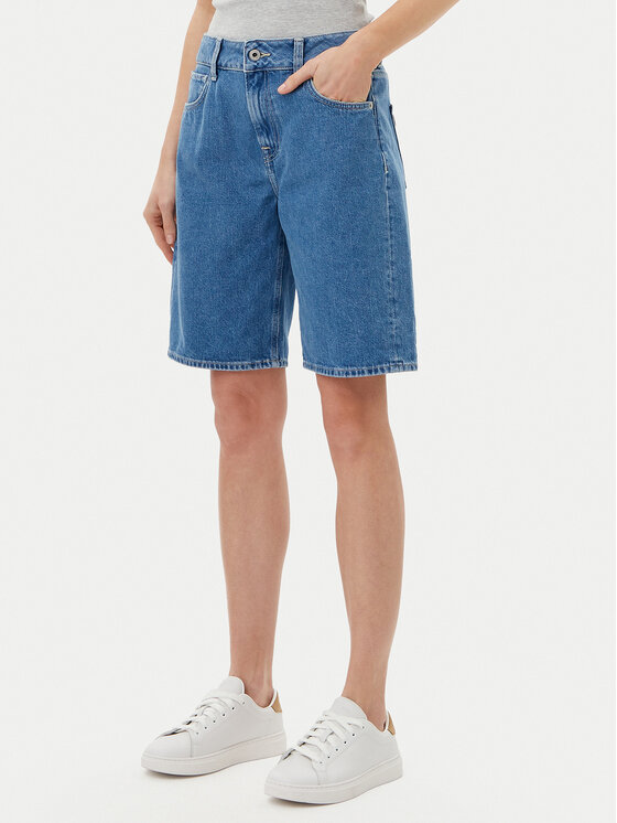 Pepe Jeans Pepe Jeans Džínové šortky PL801189 Modrá Regular Fit
