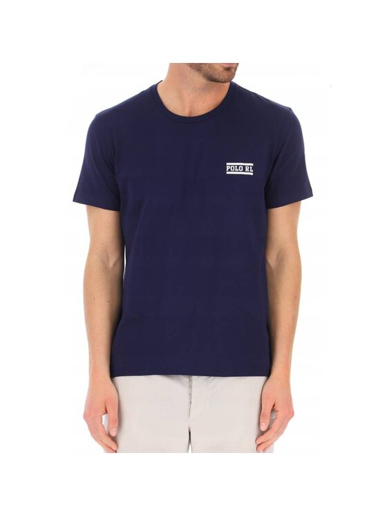 Polo Ralph Lauren Polo Ralph Lauren T-Shirt T-SHIRT MĘSKI CRW-STP Granatowy Regular Fit