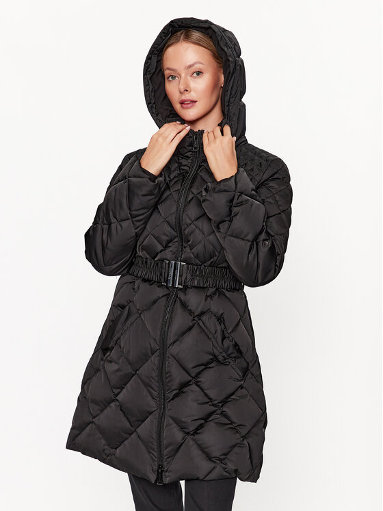 Guess Guess Zimní kabát Olga W3BL36 WEX52 Černá Regular Fit