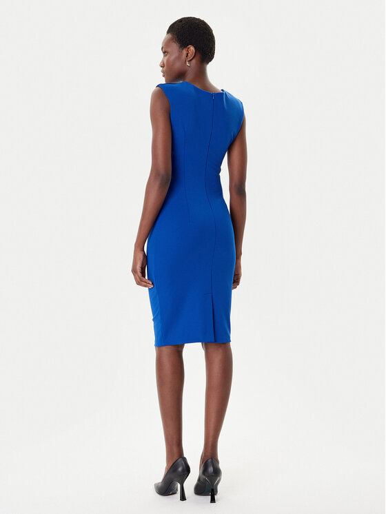 Rinascimento Rinascimento Koktel haljina CFC0125332003 Plava Slim Fit