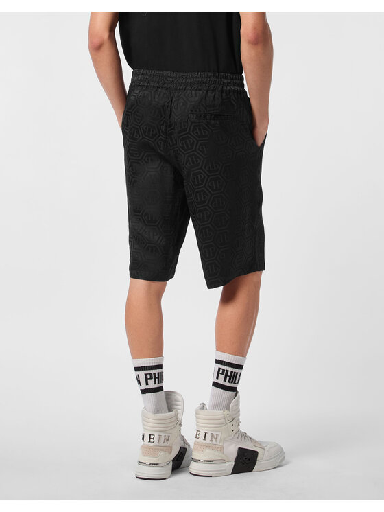PHILIPP PLEIN PHILIPP PLEIN Szorty materiałowe 25459 Czarny Regular Fit