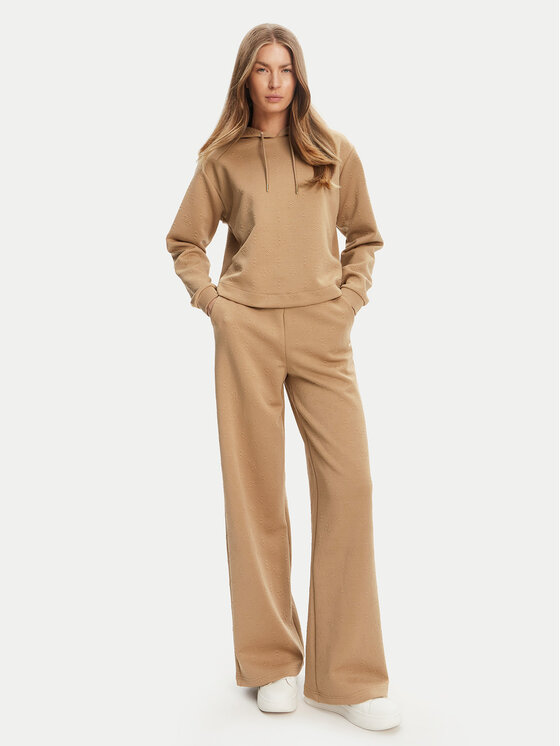 Guess Guess Bluza V5YQ04 KBSL2 Beżowy Regular Fit