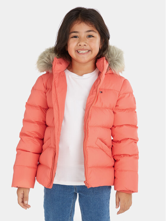 Tommy Hilfiger Tommy Hilfiger Daunenjacke Essential KG0KG07399 D Korallenfarben Regular Fit