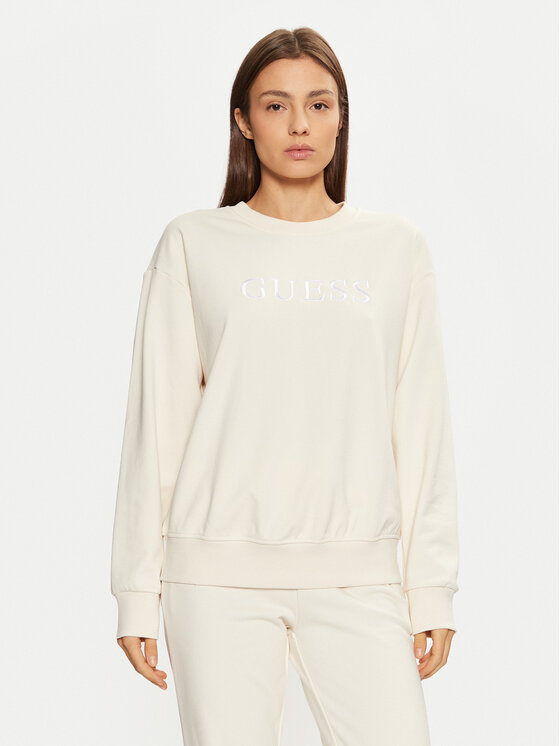 Guess Guess Majica dugih rukava O5RQ03 KCO31 Bež Regular Fit
