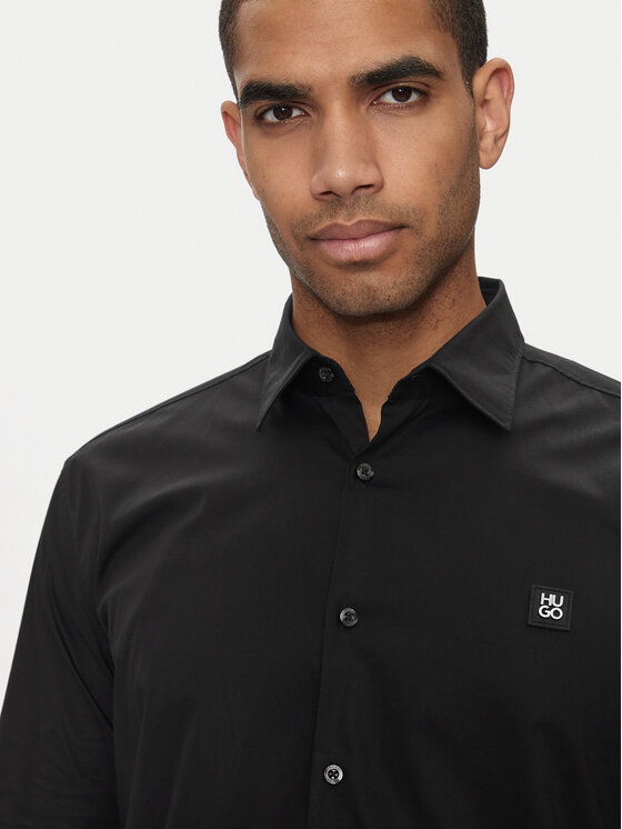 HUGO Hugo Koszula Ermo 50505315 Czarny Slim Fit