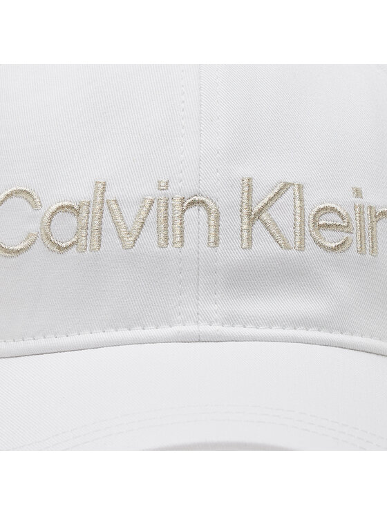 Calvin Klein Calvin Klein Καπέλο Jockey Must Minimum Logo K60K610613 Λευκόχρυσο