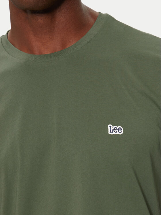 Lee Lee Тишърт 112355586 Зелен Regular Fit