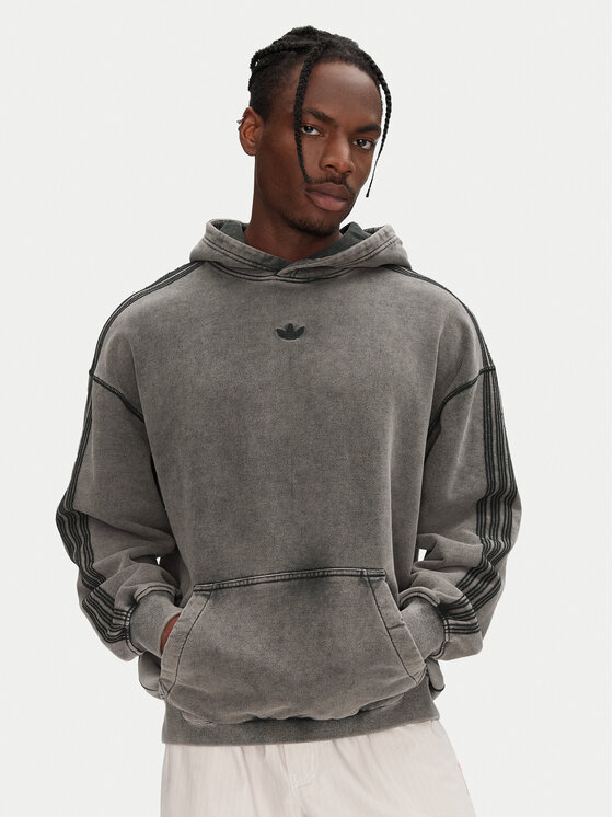adidas adidas Pulóver Premium Essentials Retro JD0245 Szürke Loose Fit