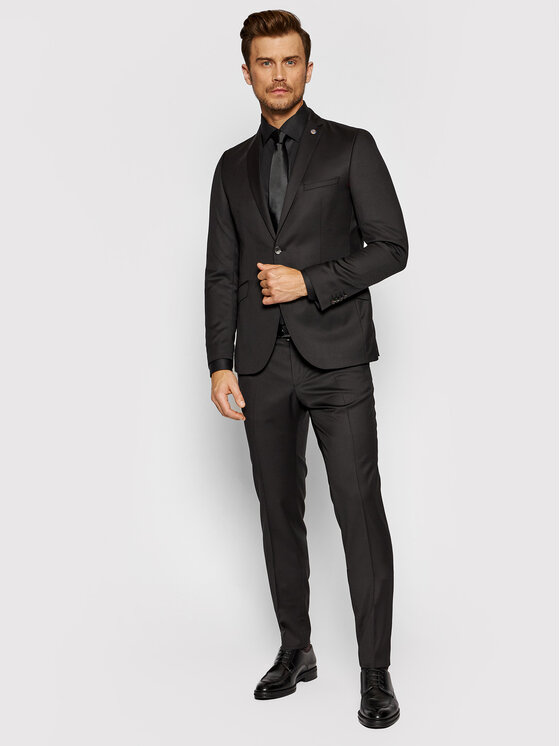 Pantaloni di tessuto 80-134N0 CG CHAZ Nero Slim