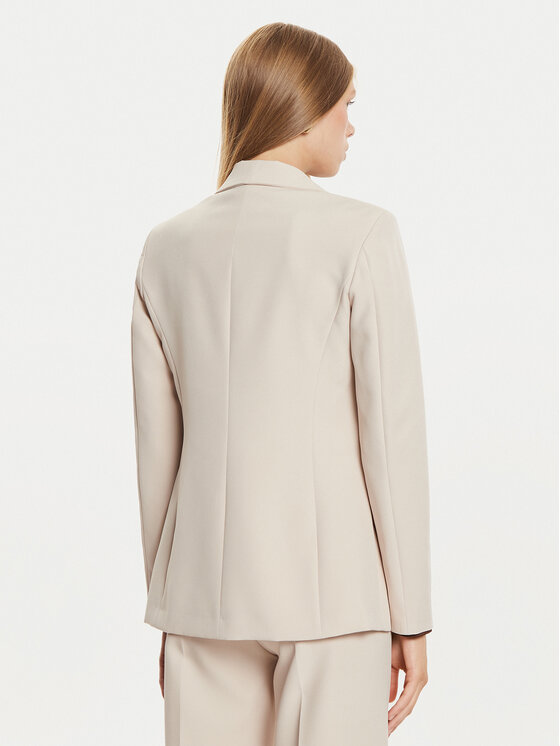 Maryley Maryley Giacca da abito 24IB187/M05 Écru Regular Fit