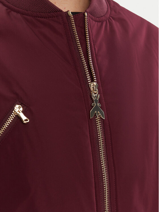 Patrizia Pepe Patrizia Pepe Kurtka bomber 8O0185 A619 Bordowy Regular Fit