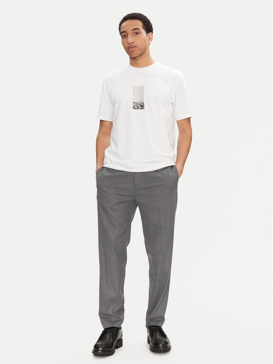 Jack & Jones Jack & Jones T-Shirt Pacer Photo 12273775 Bílá Relaxed Fit