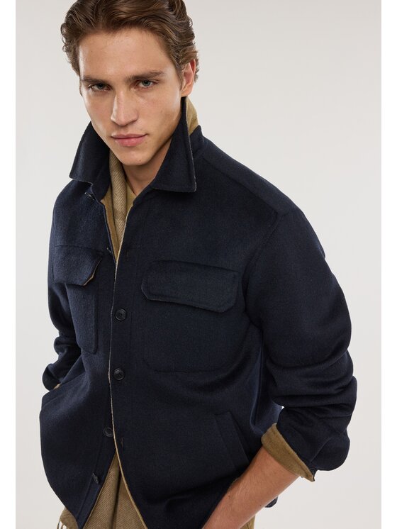 Trussardi Trussardi Cappotto invernale R020M000079N0B4 Blu Regular Fit