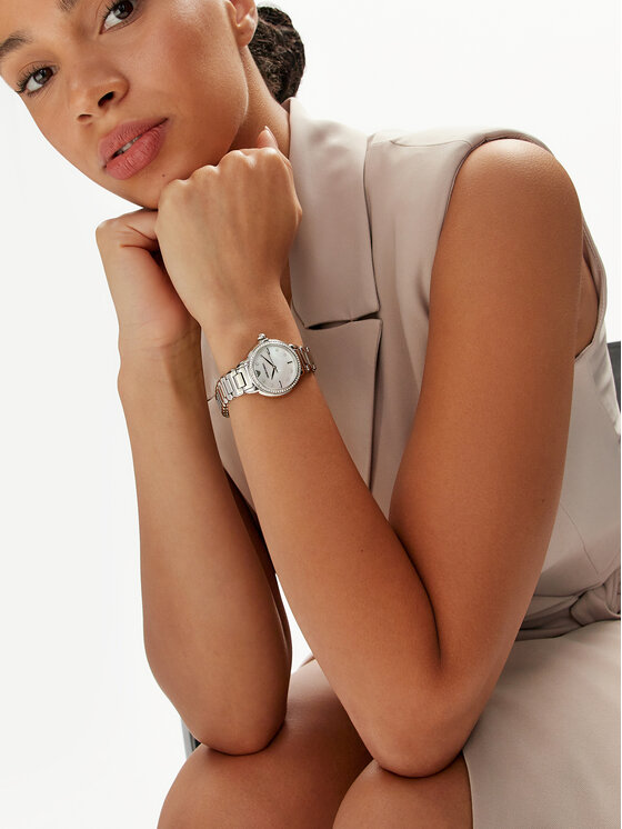 Emporio Armani Emporio Armani Ročna ura Mia AR11596 Srebrna