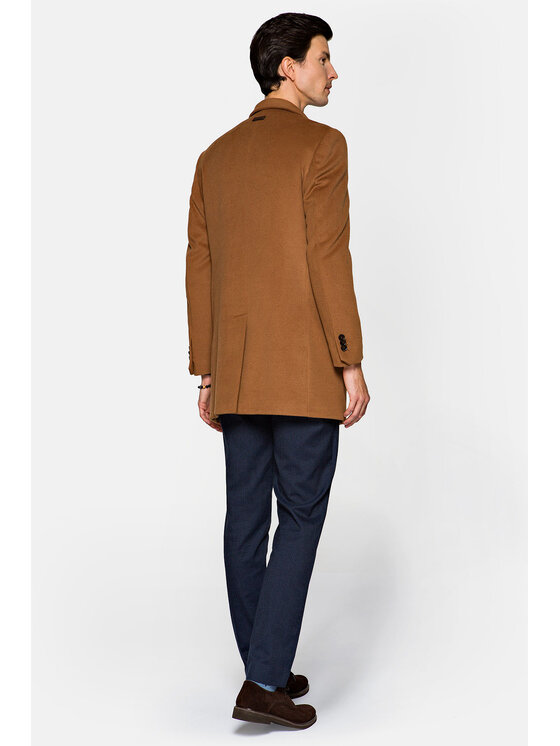 Lancerto Lancerto Płaszcz przejściowy Maryport Brązowy Regular Fit